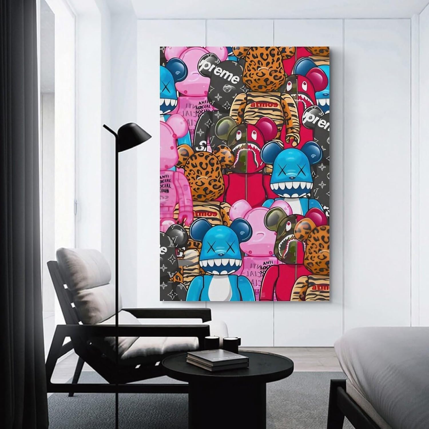 Amazon.co.jp: Kaws ポスターアートパネル 壁の絵 壁掛け おしゃれ